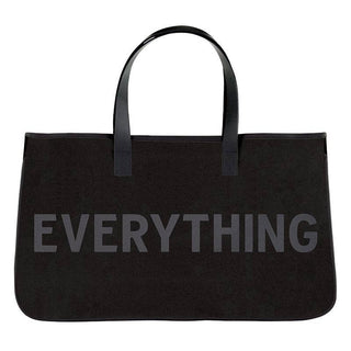 Blk Canvas Tote-Everything - Taryn x Philip Boutique