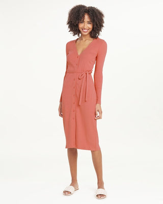 Splendid Botanical Dyed Rib Button Front Dress - Taryn x Philip Boutique