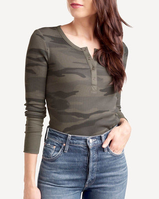 Splendid Forever Camo Henley - Taryn x Philip Boutique