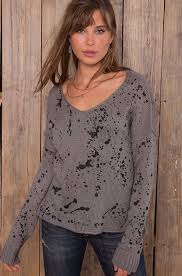 Wooden Ships Splatter Sweater - Taryn x Philip Boutique