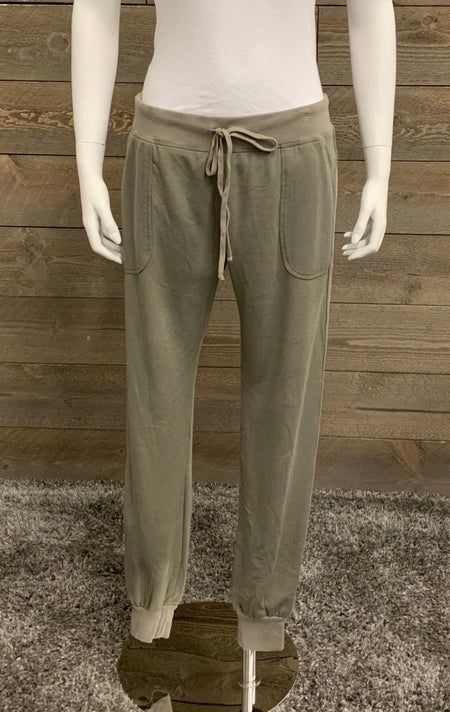 Hard Tail Forever Sparkle Stripe Jogger in Gravel - Taryn x Philip Boutique