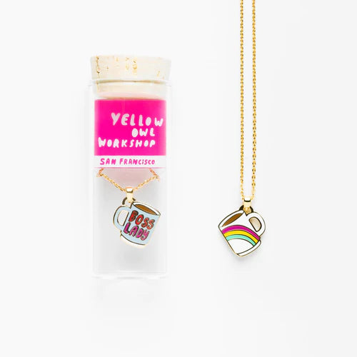 Yellow Owl Workshop Boss Lady - Double Sided Pendant