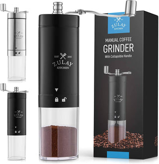Manual Coffee Grinder With Foldable Handle - Triangular - Taryn x Philip Boutique