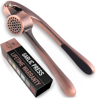 Premium Garlic Press with Soft Easy-Squeeze Ergonomic Handle - Taryn x Philip Boutique